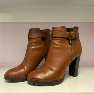 Forever 21 Brown Leather Booties